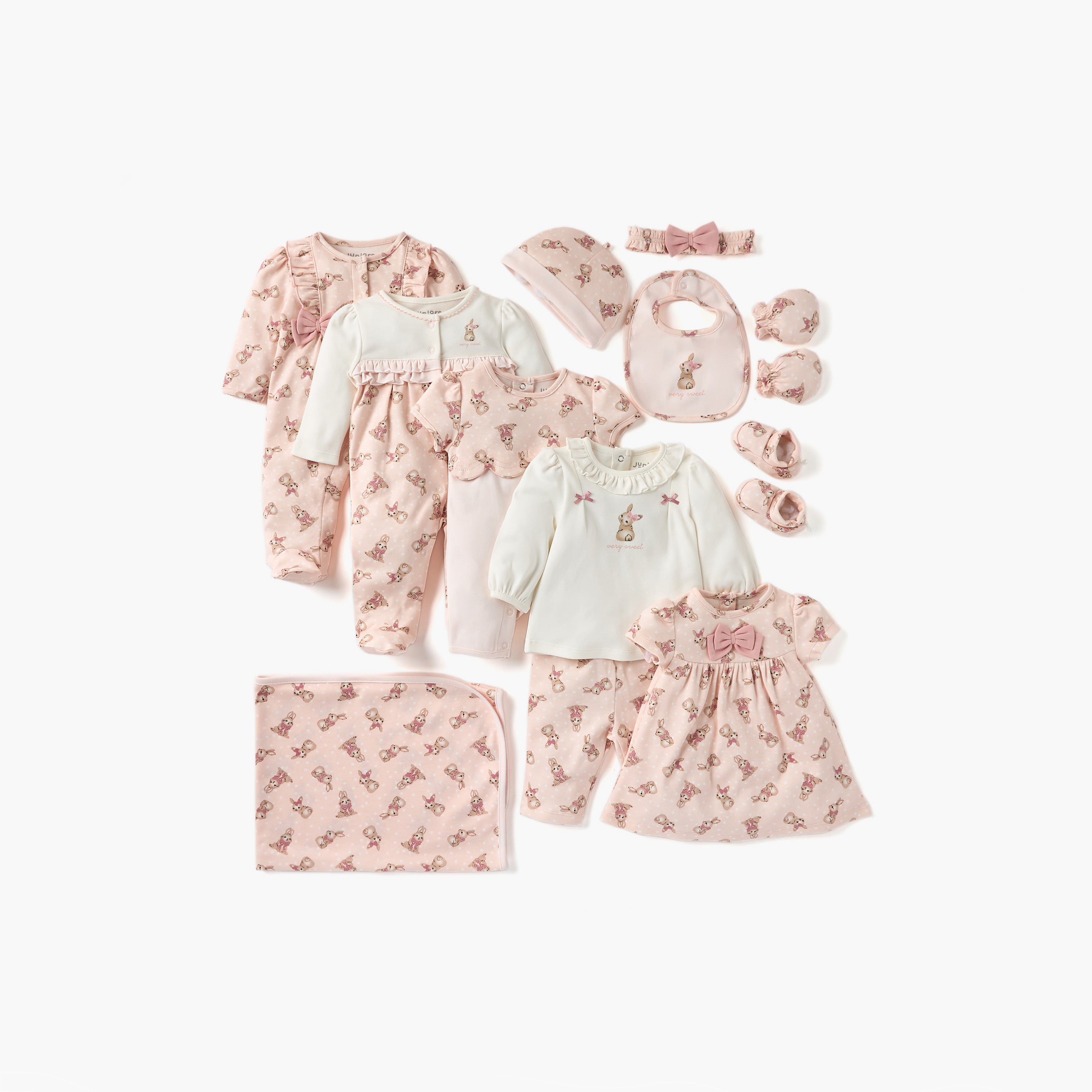 Juniors Bunny Print Booties