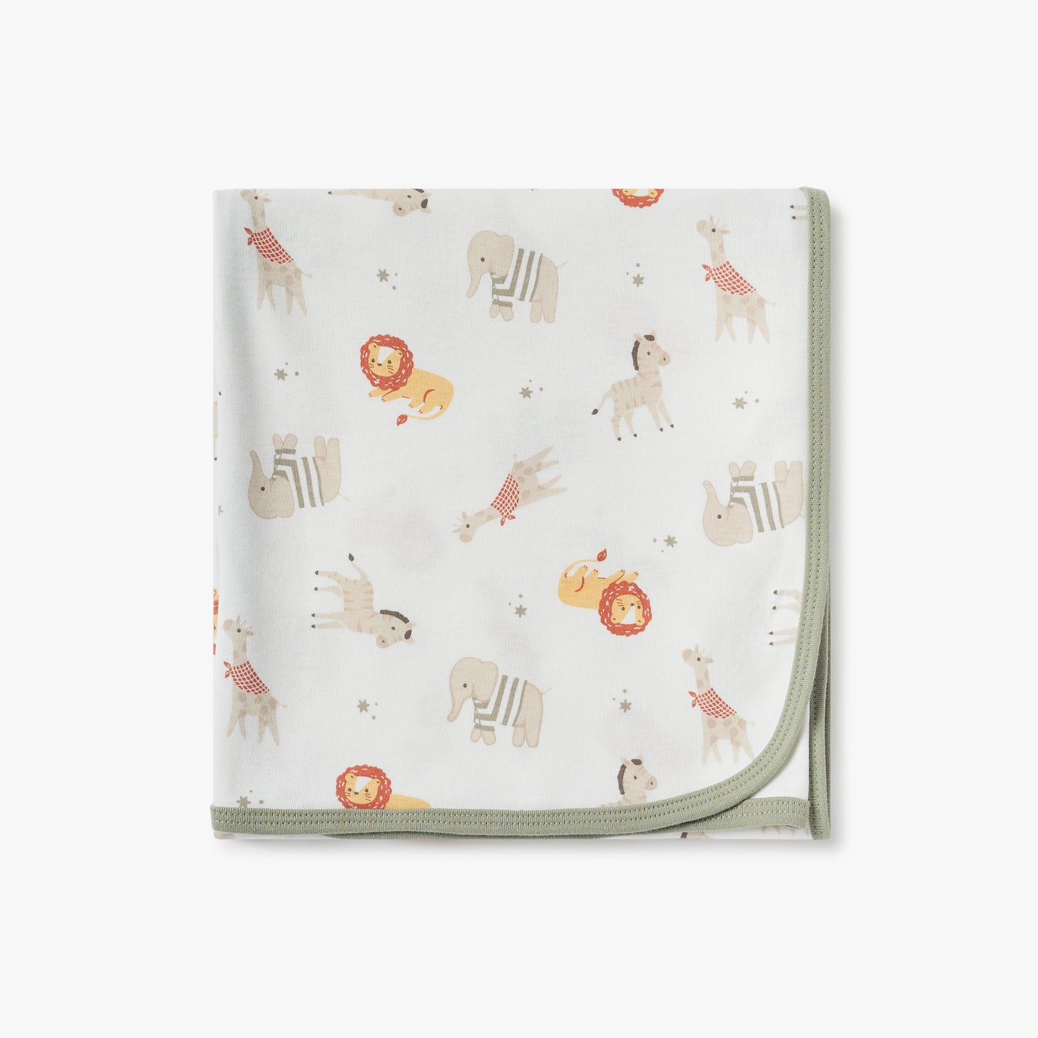 Juniors Animal Print Receiving Blanket