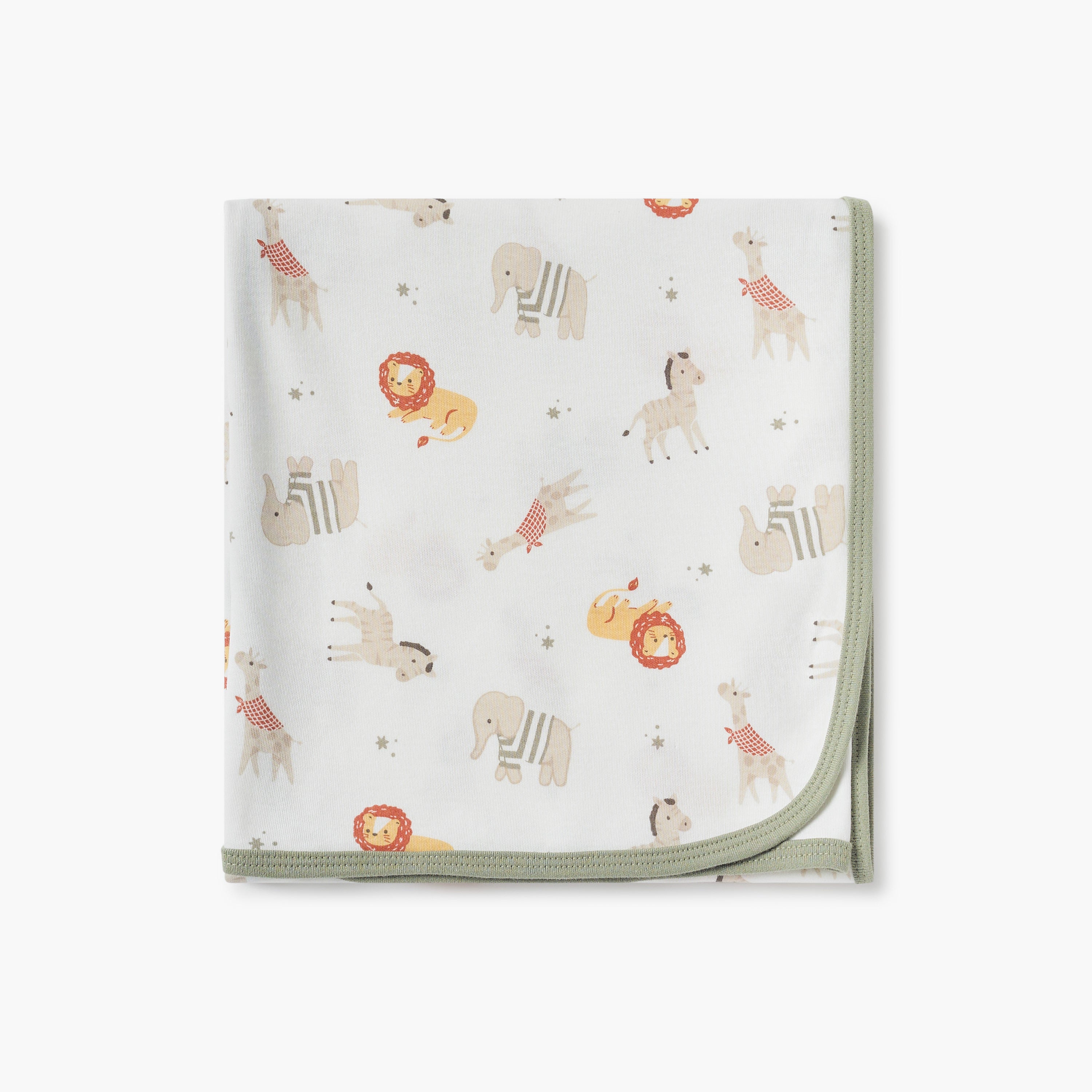 Juniors Animal Print Receiving Blanket