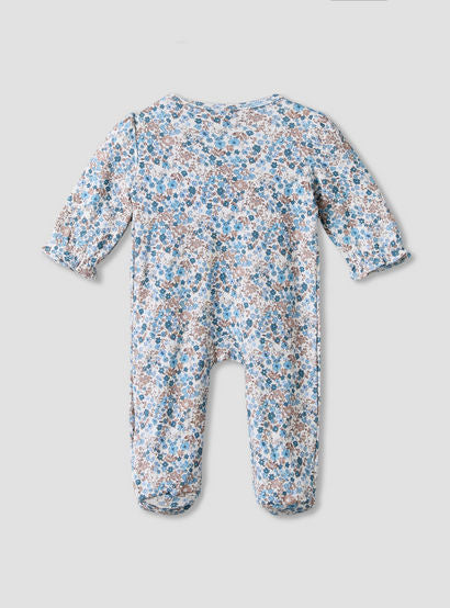 Juniors Cotton Round Neck Long Sleeves Sleepsuit with Floral Print-baby-girls-clothing-nightwear-sleepsuits-image-2