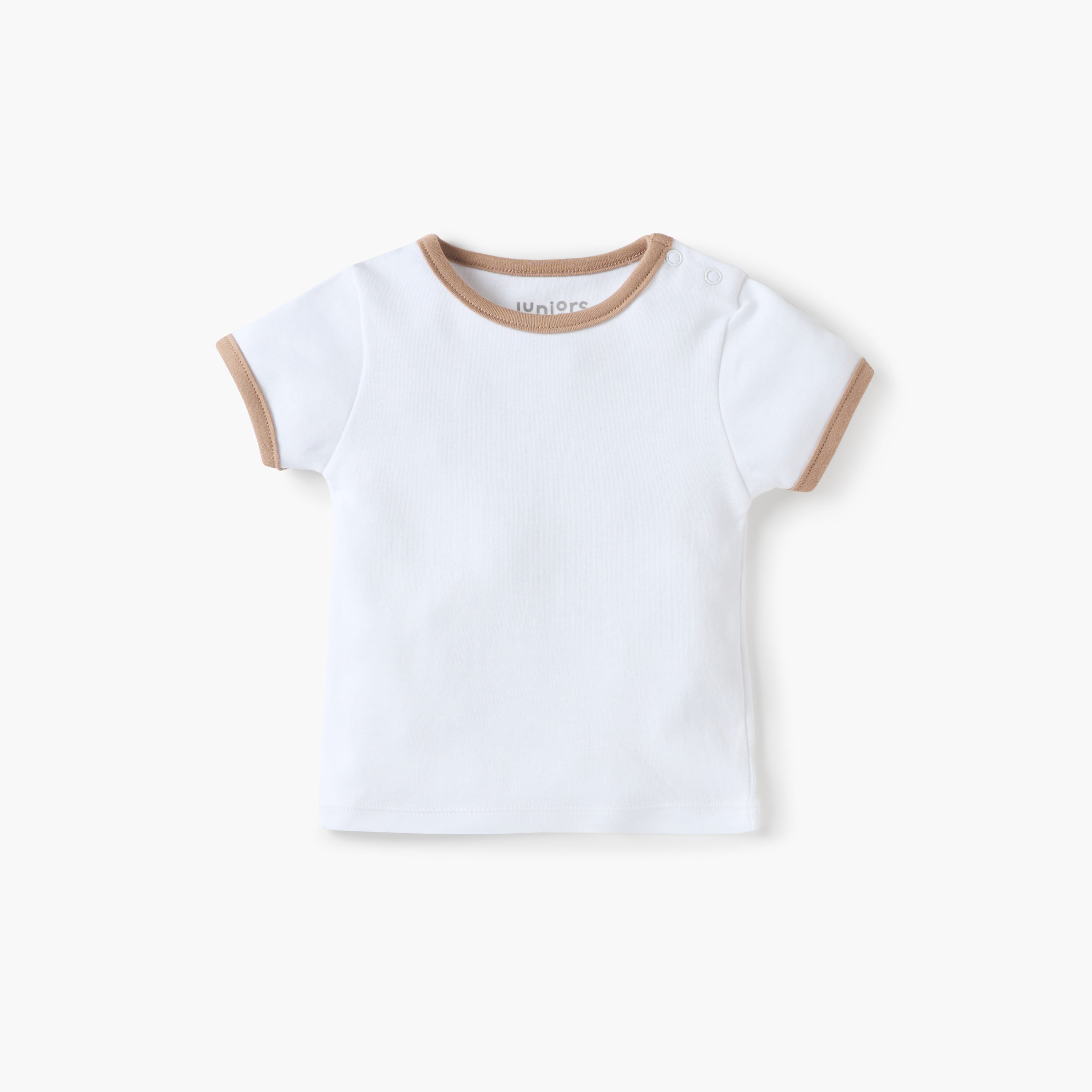Juniors Car Print Dungaree and Solid T-shirt Set