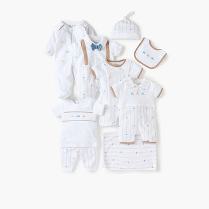 Juniors Car Print Dungaree and Solid T-shirt Set