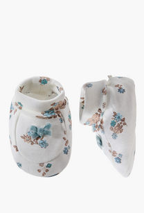 Juniors Booties with Floral Print-undefined-image-1
