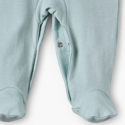 Juniors Cotton Collared Long Sleeves Sleepsuit with Snap Button Closure