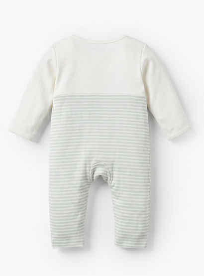 Juniors Cotton Crew Neck Long Sleeves Sleepsuit with Giraffe Print-baby-girls-clothing-nightwear-sleepsuits-image-3
