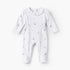 Juniors Cotton Collared Long Sleeves Sleepsuit with Bunny Print - White / 9-12 mths
