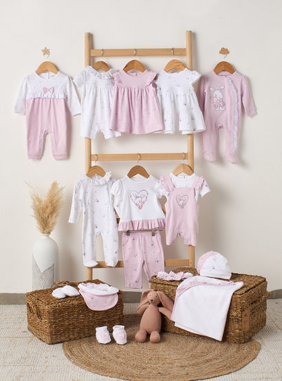 Juniors Cotton Collared Long Sleeves Sleepsuit with Bunny Print-baby-girls-clothing-nightwear-sleepsuits-image-6