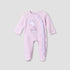 Juniors Cotton Round Neck Long Sleeves Sleepsuit with Bunny Applique - Purple / 9-12 mths