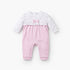 Juniors Cotton Round Neck Long Sleeves Sleepsuit with Floral Print - Purple / 12-18 mths