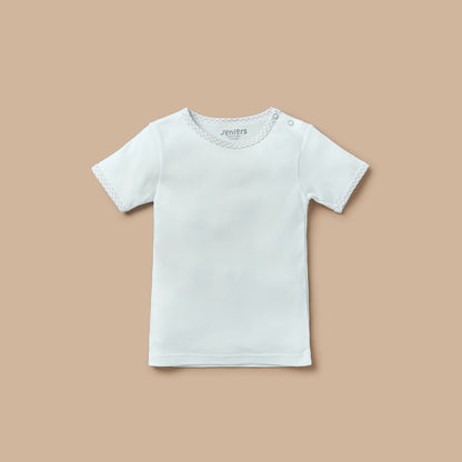 Juniors Solid T-shirt and Dungaree Set
