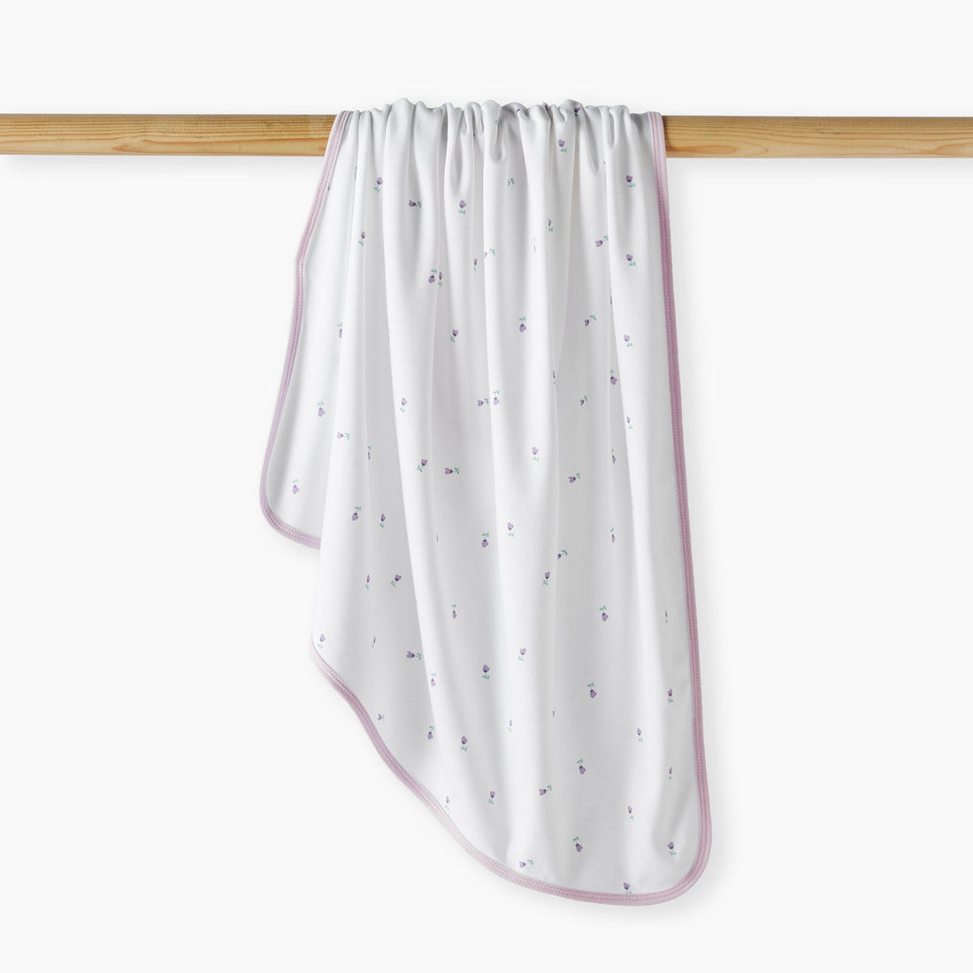 Juniors Floral Print Receiving Blanket