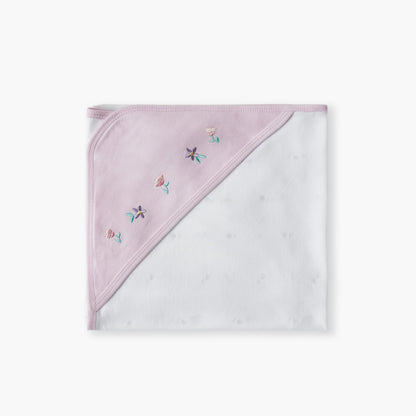Juniors Floral Print Receiving Blanket