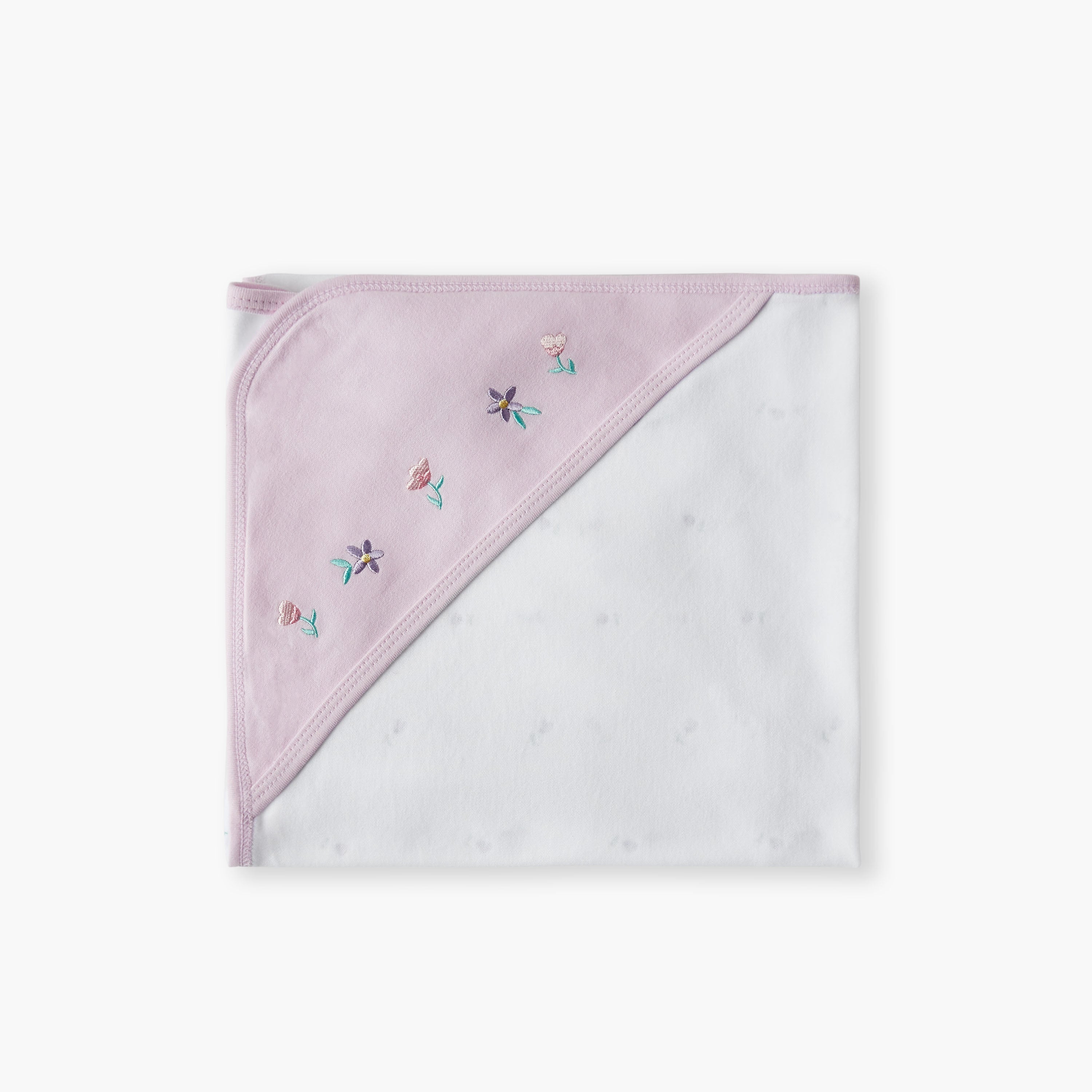 Juniors Floral Print Receiving Blanket