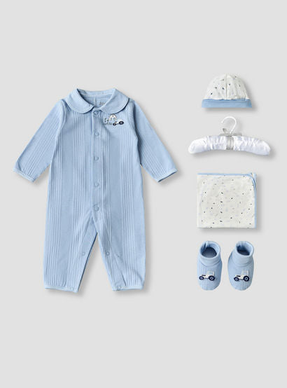 Set of 5 Juniors Clothing Gift Set with Print-baby-boys-clothing-setsandcoords-image-2