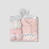 Set of 5 Juniors Clothing Gift Set with Print - Pink / 0-6 mths