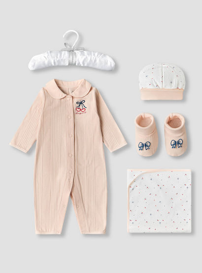 Set of 5 Juniors Clothing Gift Set with Print-baby-girls-clothing-setsandcoords-image-2