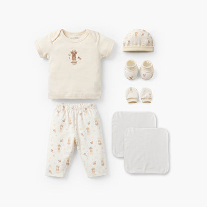 Set of 8 Juniors Clothing Gift Set with Teddy Bear Print