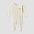 Juniors Cotton Crew Neck Long Sleeves Sleepsuit with Cloud Applique - Cream / 12-18 mths