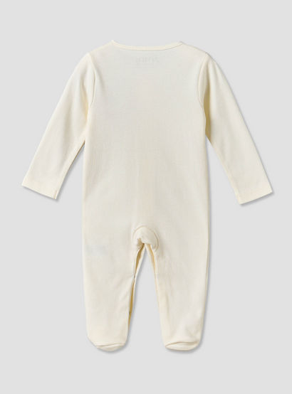 Juniors Cotton Crew Neck Long Sleeves Sleepsuit with Cloud Applique-baby-girls-clothing-nightwear-sleepsuits-image-2
