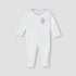 Juniors Robot Applique Sleepsuit with Long Sleeves and Button Closure - Blue / 12-18 mths