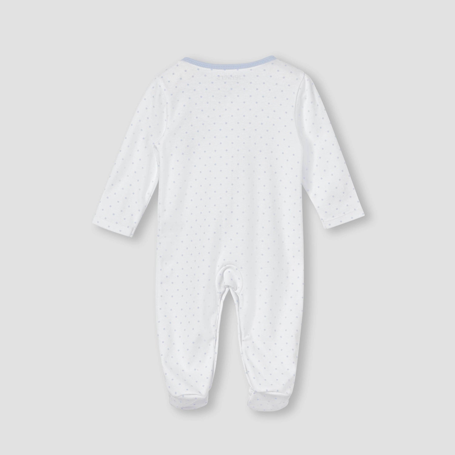 Juniors Robot Applique Sleepsuit with Long Sleeves and Button Closure