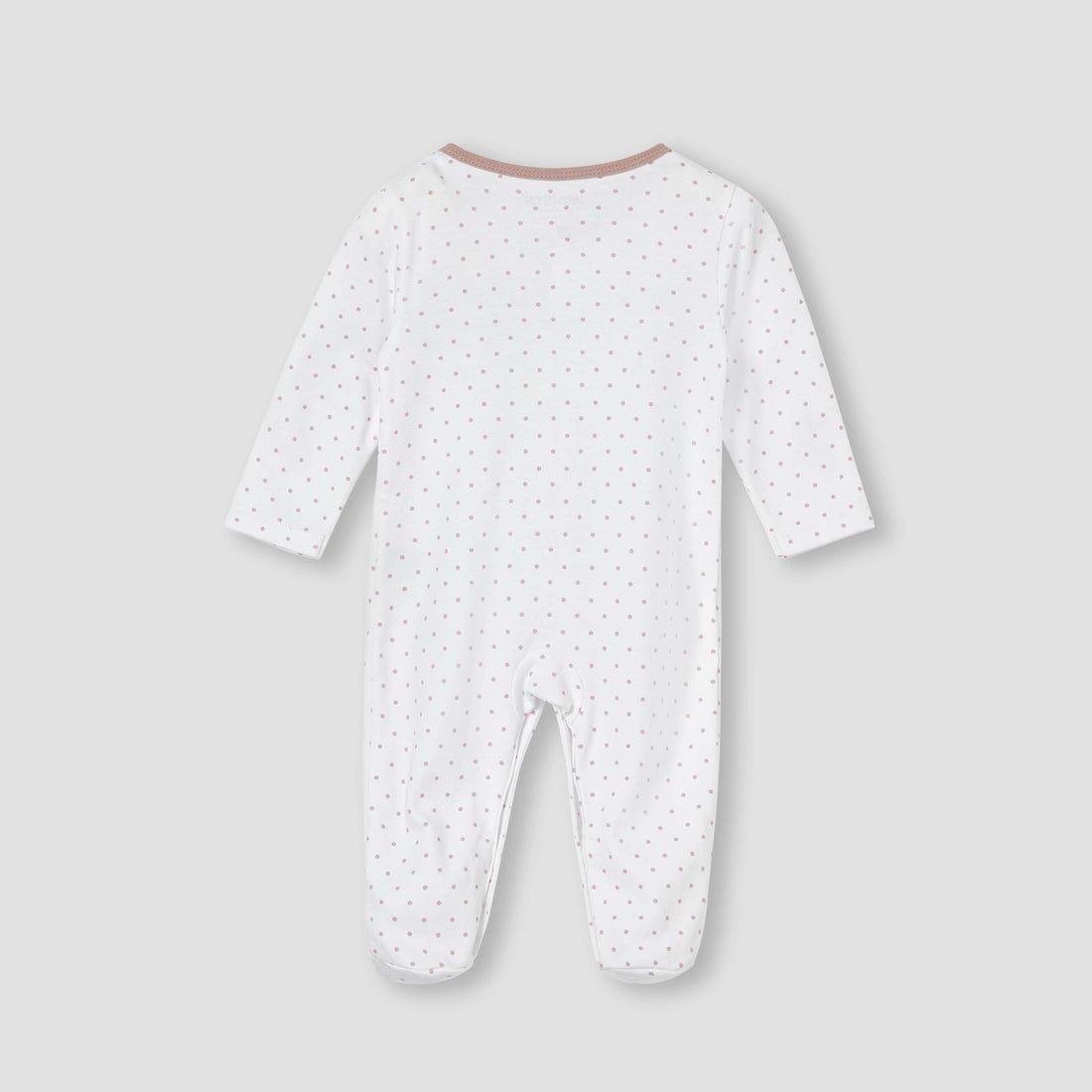 Juniors Horse Applique Sleepsuit with Long Sleeves and Button Closure