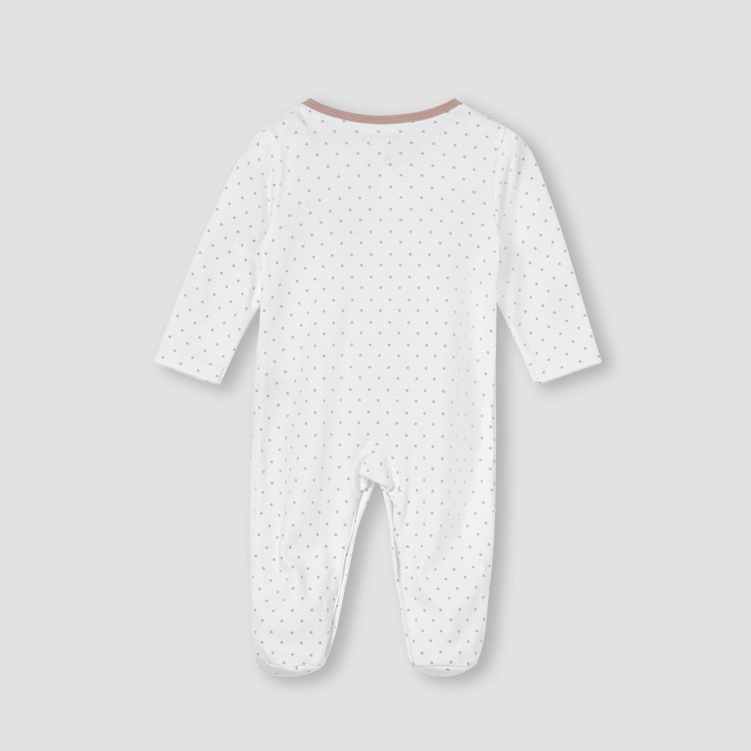 Juniors Horse Applique Sleepsuit with Long Sleeves and Button Closure
