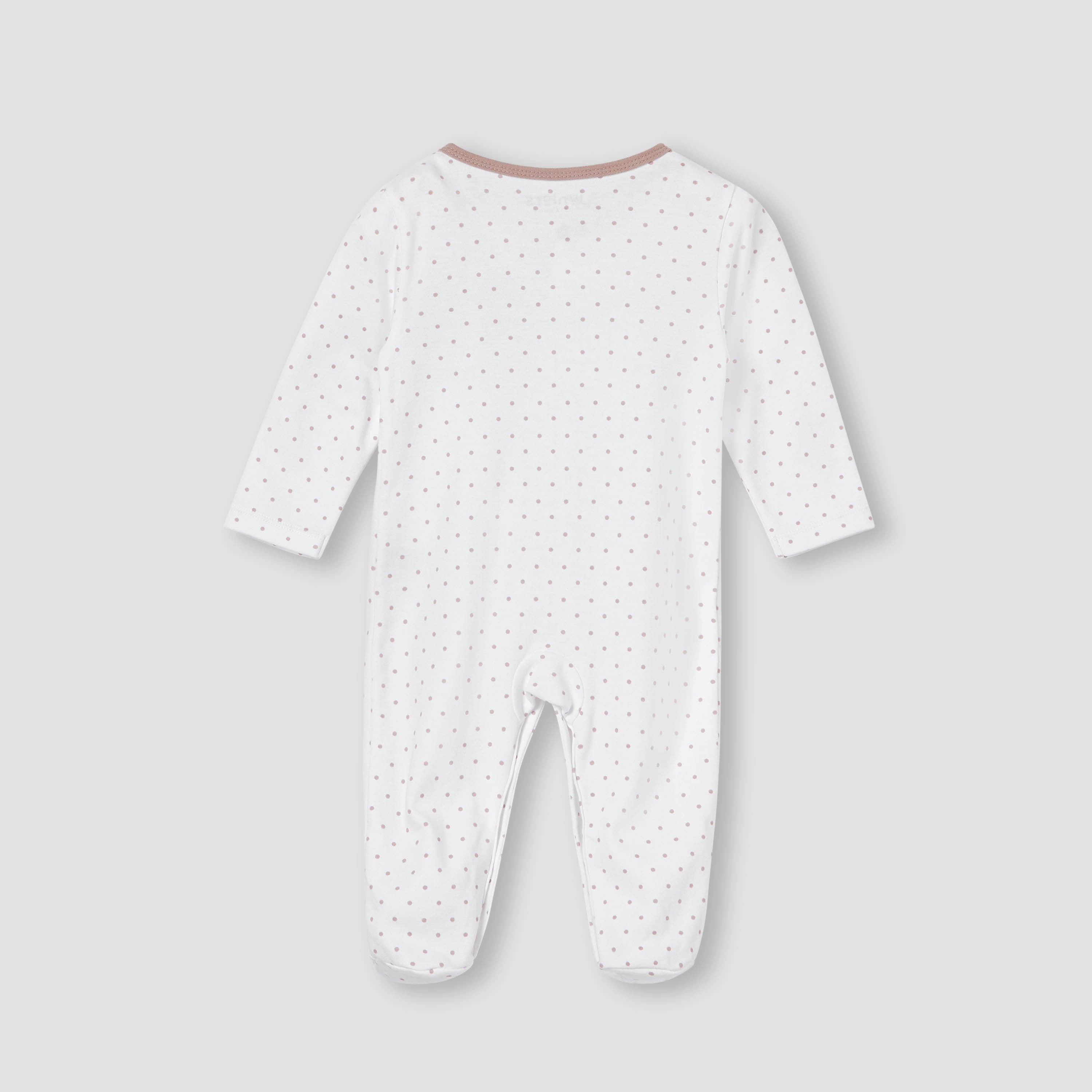 Juniors Horse Applique Sleepsuit with Long Sleeves and Button Closure