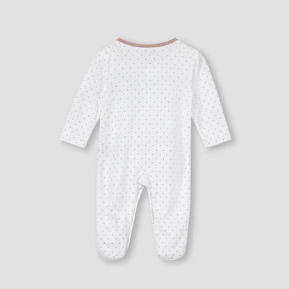 Juniors Horse Applique Sleepsuit with Long Sleeves and Button Closure
