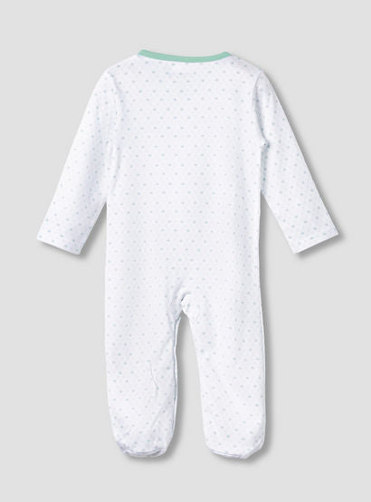 Juniors Round Neck Sleepsuit with Closed Feet - Cotton - Long Sleeves-baby-boys-clothing-nightwear-sleepsuits-image-2