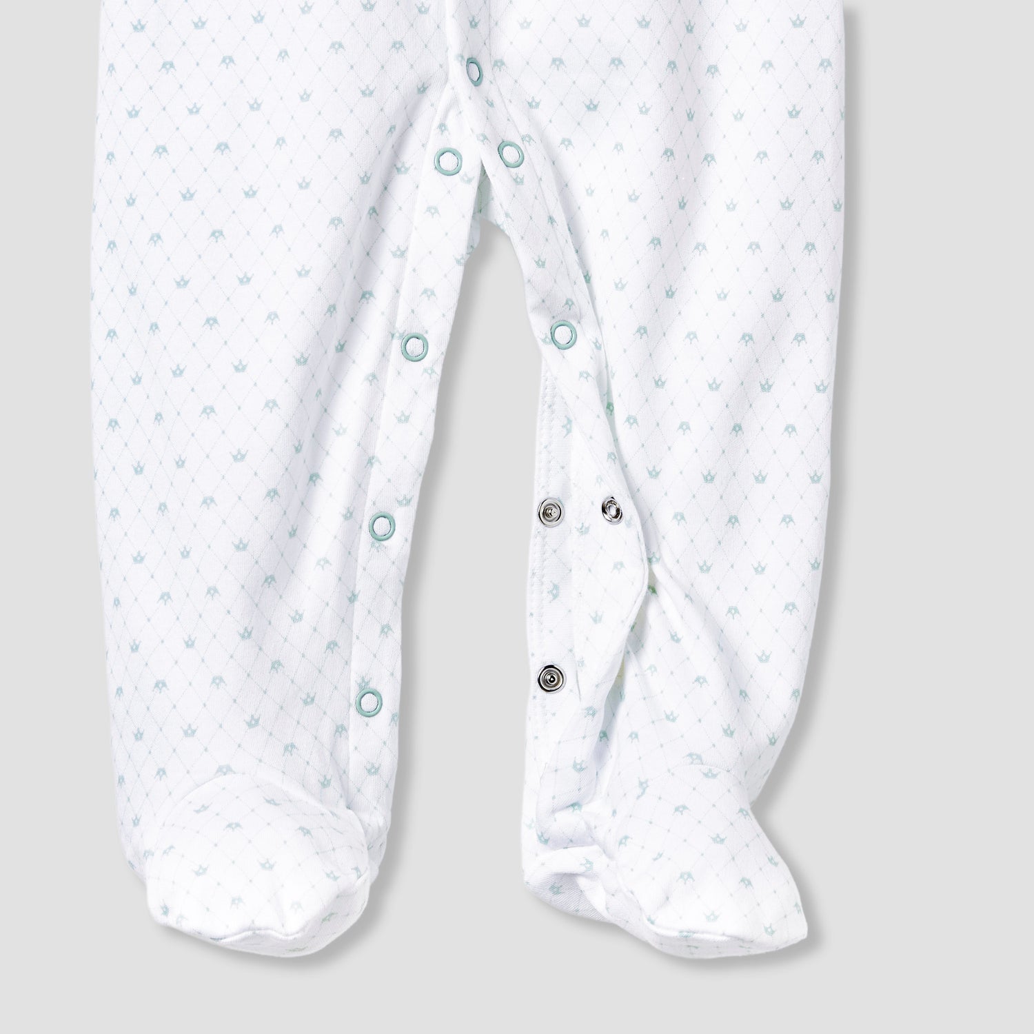 Juniors Round Neck Sleepsuit with Closed Feet - Cotton - Long Sleeves
