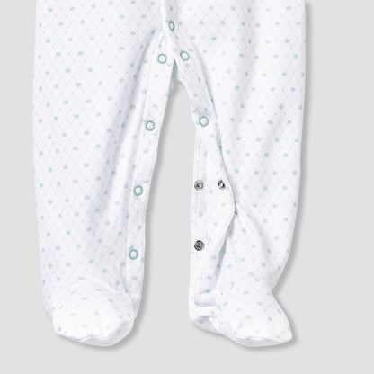 Juniors Round Neck Sleepsuit with Closed Feet - Cotton - Long Sleeves