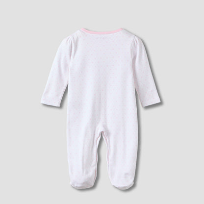 Juniors Swan Embroidered Sleepsuit with Long Sleeves