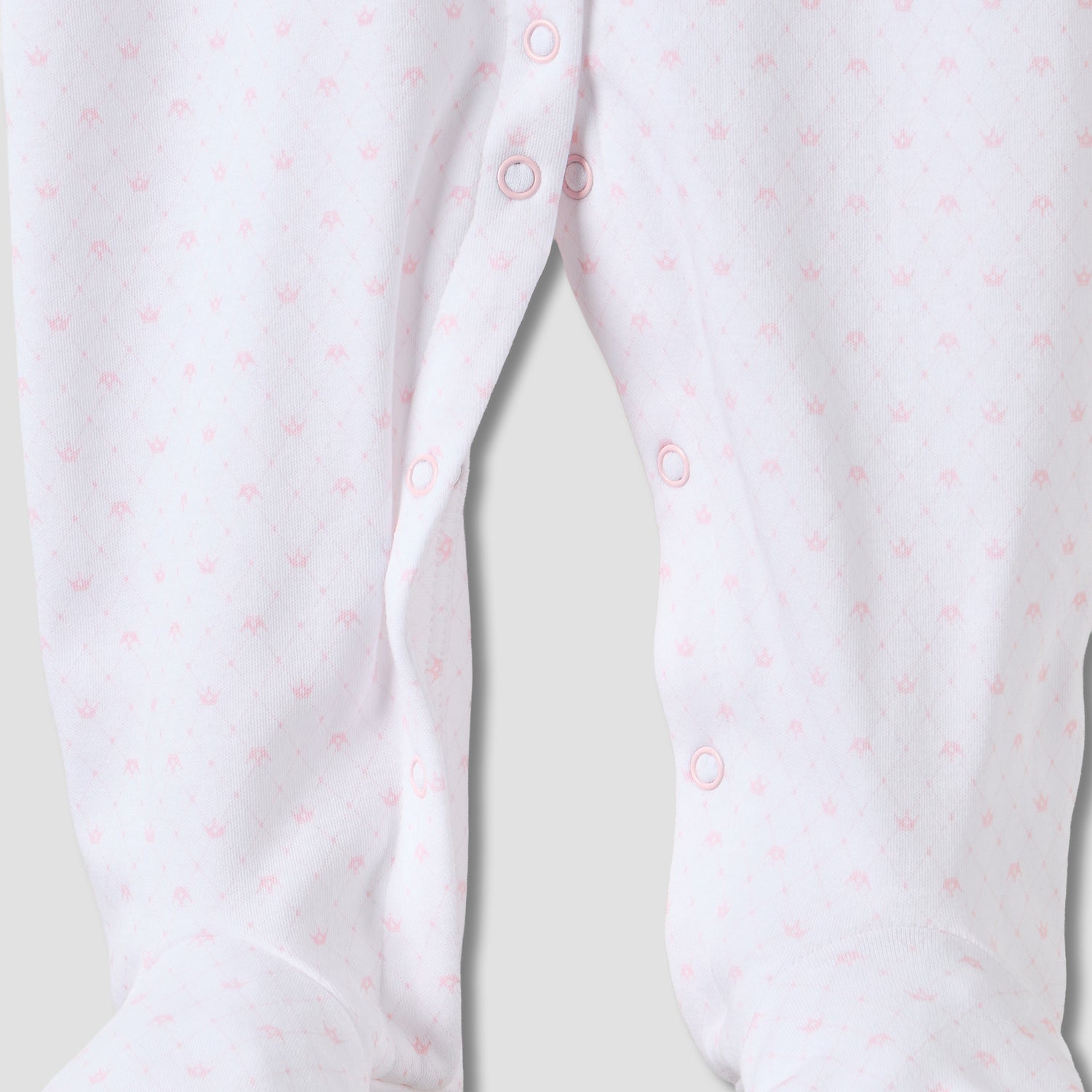 Juniors Swan Embroidered Sleepsuit with Long Sleeves