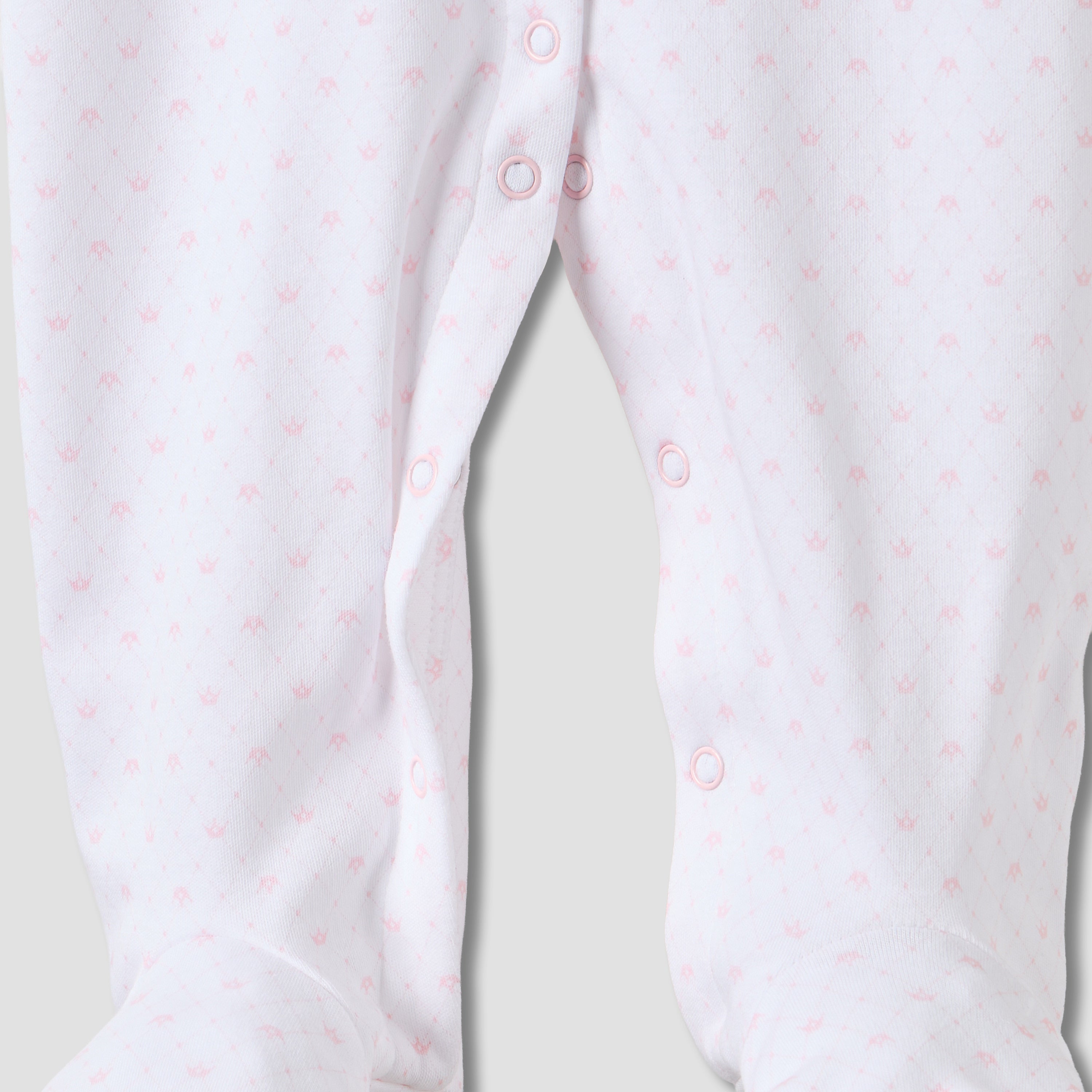 Juniors Swan Embroidered Sleepsuit with Long Sleeves