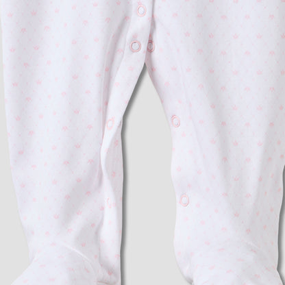 Juniors Swan Embroidered Sleepsuit with Long Sleeves