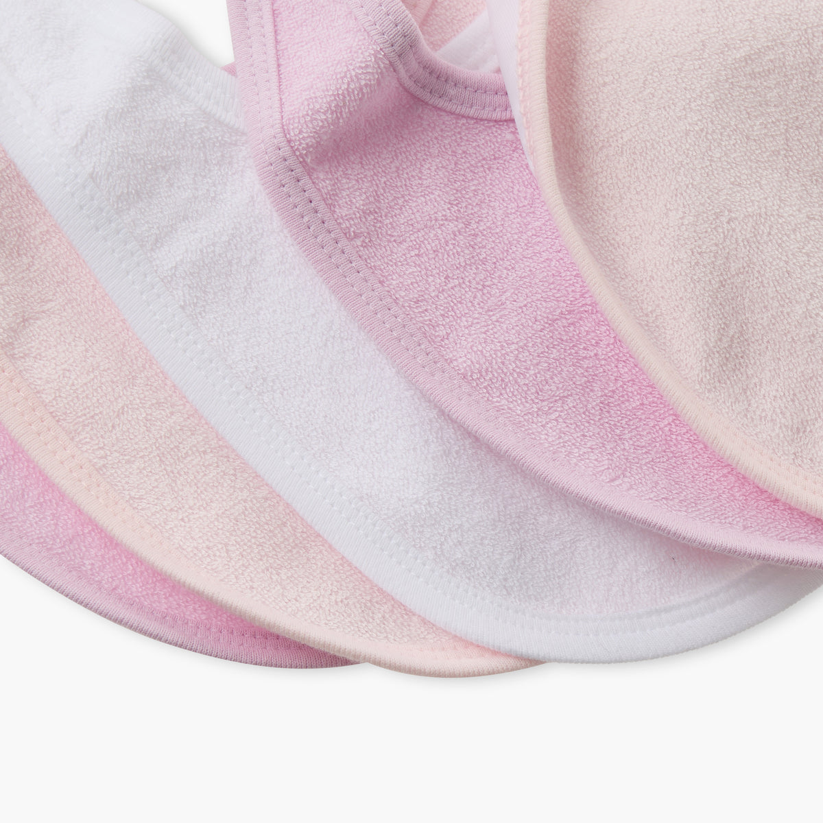 Pack of 5 Juniors Baby Bib with Snap Button Closure