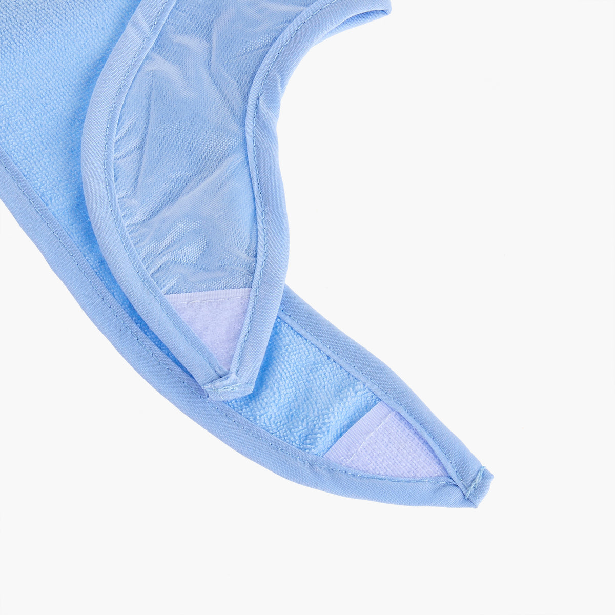 Juniors Solid Terry Bib with Hook and Loop Closure - Set of 5