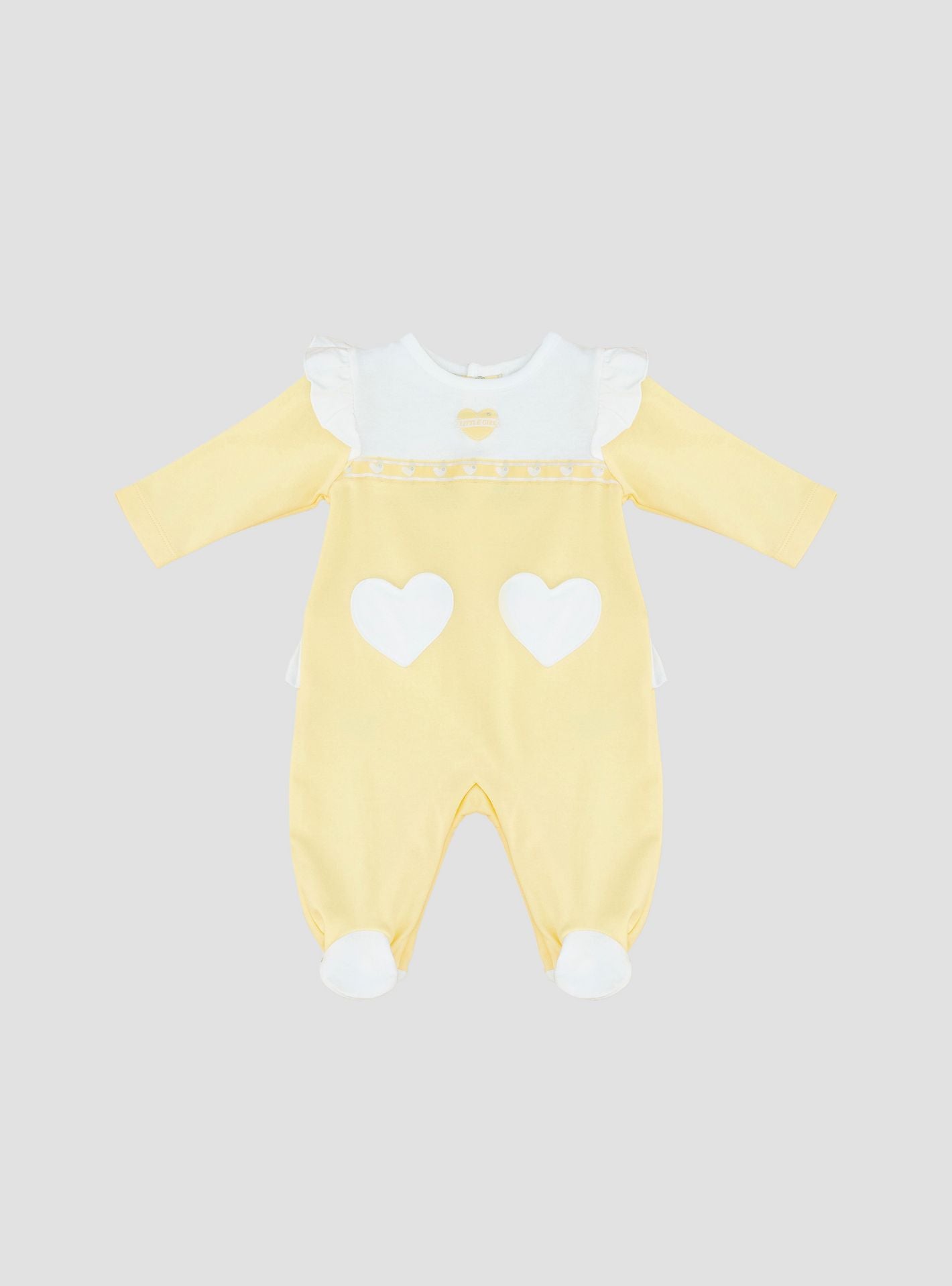 Moon Lemon Hearts Cotton Sleepsuit-baby-girls-clothing-nightwear-sleepsuits-image-1