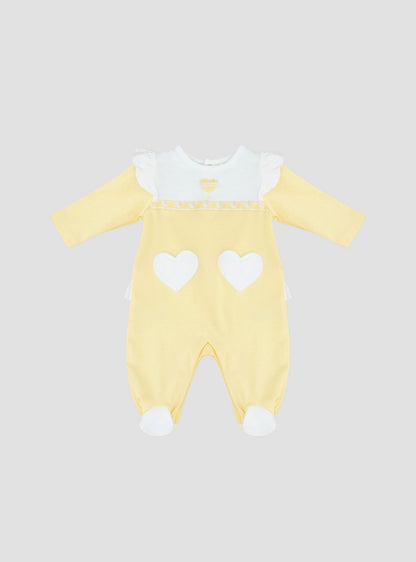 Moon Lemon Hearts Cotton Sleepsuit-baby-girls-clothing-nightwear-sleepsuits-image-1