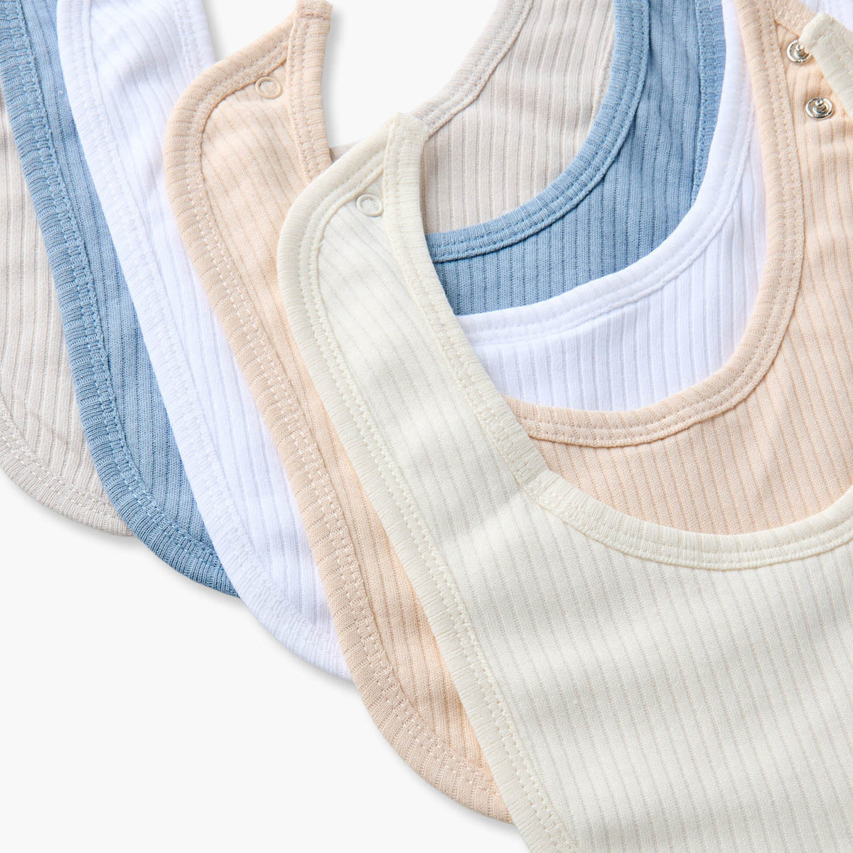 Pack of 5 Juniors Baby Bib with Texture