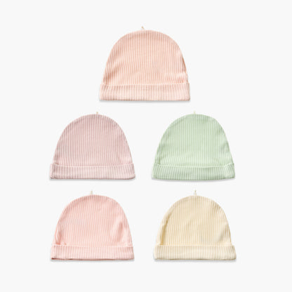Pack of 5 Juniors Cap with Rolled Hem