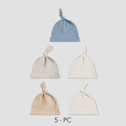Pack of 5 Juniors Cap with Ribbed Design