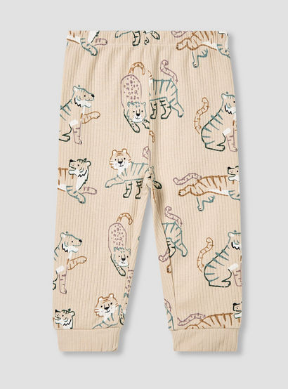 Juniors Pyjama Set with Safari Print - Cotton - Long Sleeves - Henley Neck-promo_babyshop_Buy3for99_UAE130126-image-3