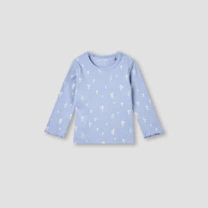 Juniors Pyjama Set with Floral Print - Cotton - Long Sleeves - Round Neck