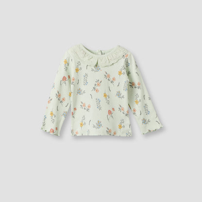 Pack of 3 Juniors Cotton Crew Neck Long Sleeves Pyjama Set with Floral Prints