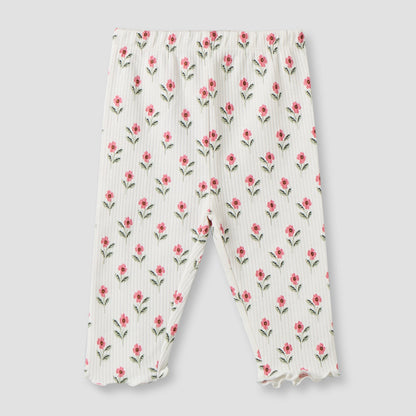 Pack of 3 Juniors Cotton Crew Neck Long Sleeves Pyjama Set with Floral Prints