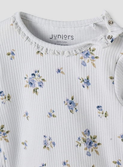 Pack of 3 Juniors Cotton Crew Neck Long Sleeves Pyjama Set with Floral Print-baby-girls-clothing-nightwear-pyjamasets-image-11