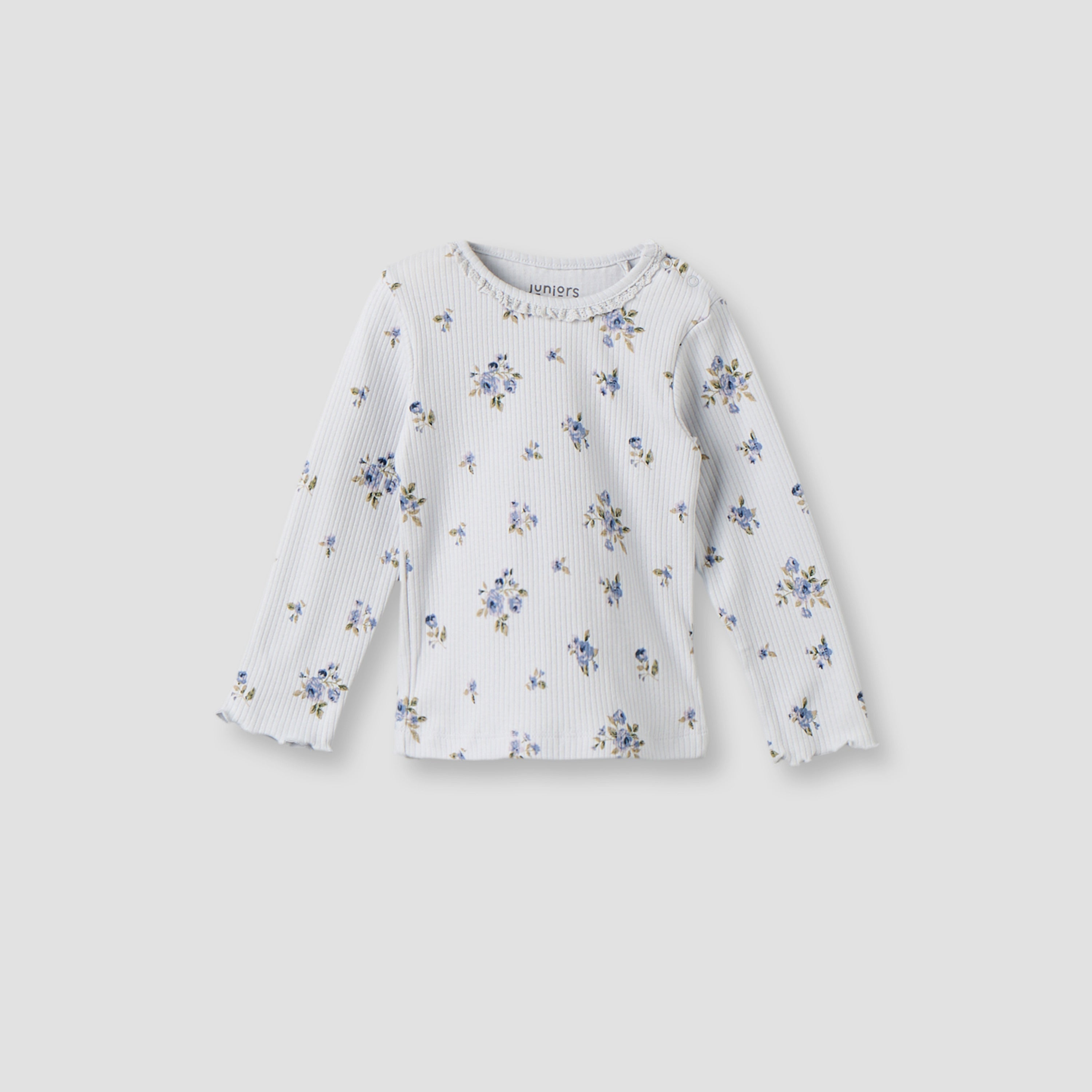 Pack of 3 Juniors Cotton Crew Neck Long Sleeves Pyjama Set with Floral Print