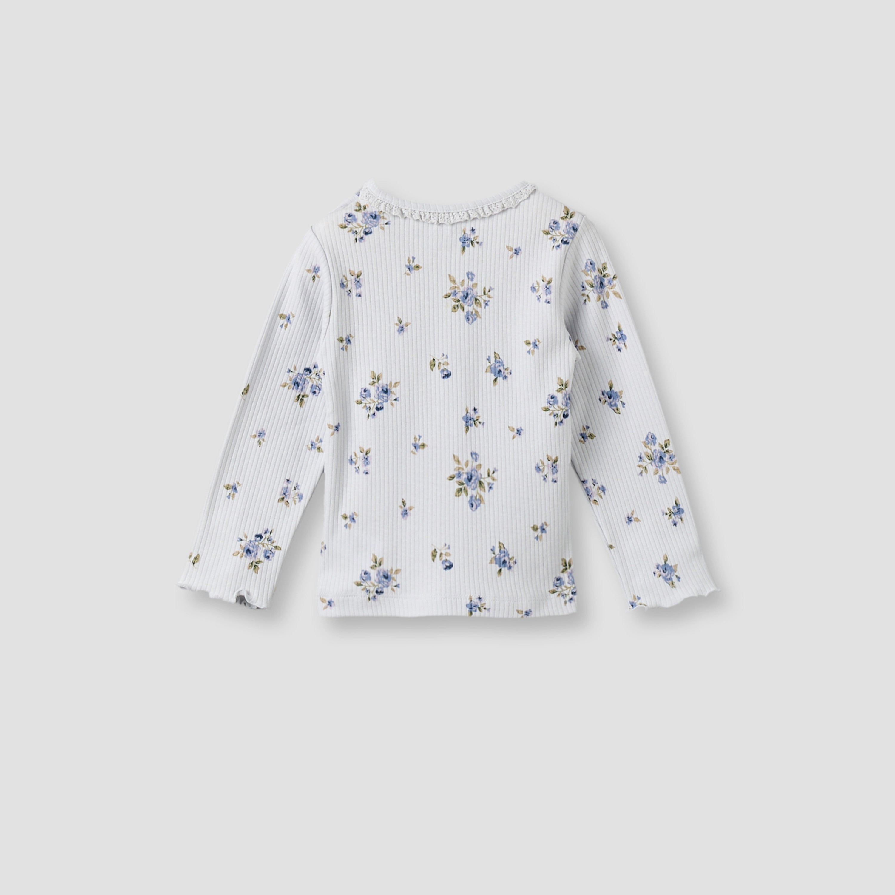 Pack of 3 Juniors Cotton Crew Neck Long Sleeves Pyjama Set with Floral Print
